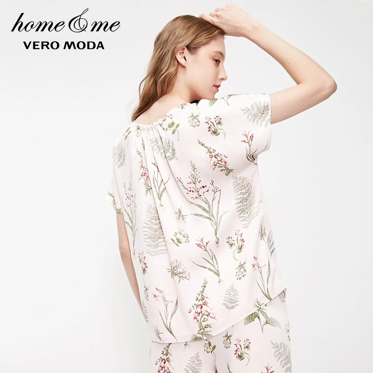 Vero Moda Женская одежда для отдыха с короткими рукавами и завязками в сложенном стиле | 3191P9503