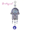 BRISTLEGRASS Turkish Blue Evil Eye Hamsa Hand Amulets Lucky Charms Wall Hanging Pendants Pendulum Blessing Protection Home Decor 6