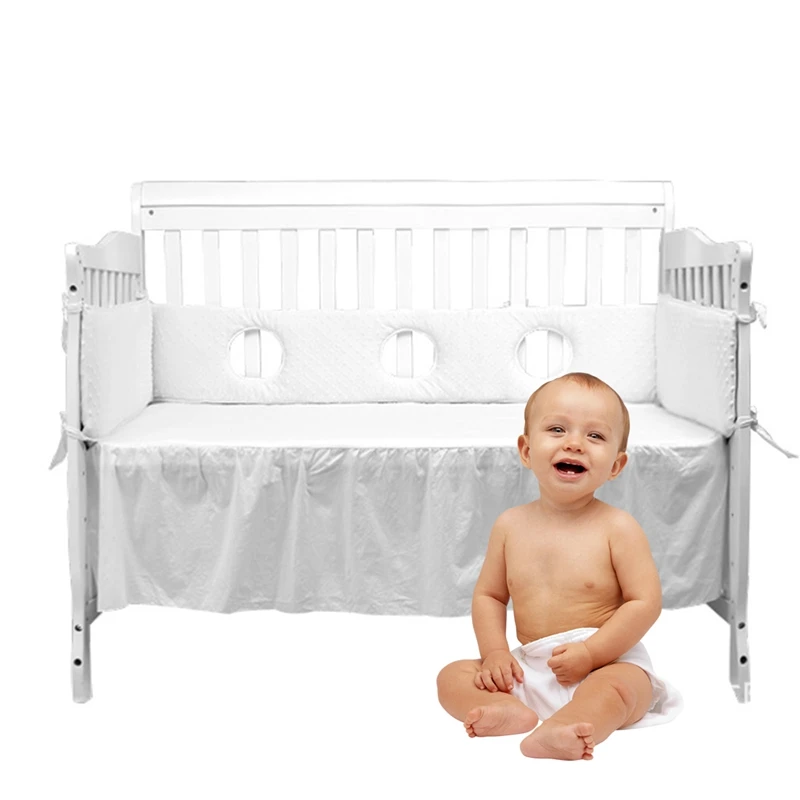 4 шт. кроватка для новорожденного бампер хлопок ограждение детской кроватки столкновения Детские бортики для кроватки дышащая детская защита для кроватки подушки детские постельные принадлежности