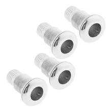 4x Heavy Duty 316 из нержавеющей стали морские шлюпки через корпусный фитинг 1-дюймовый штуцер для шланга Соединение(высота: прибл. 72 мм/2,83 дюйма