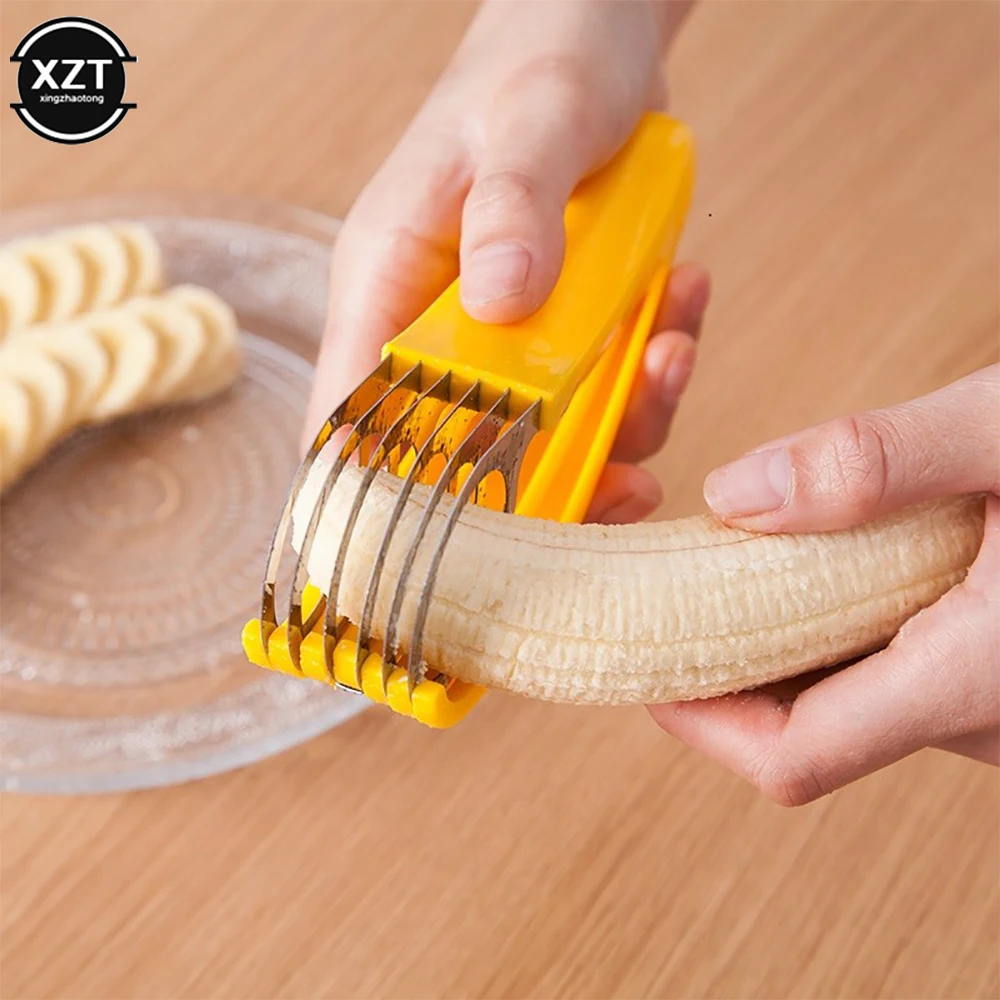 Popular Kitchen Accessories Vegetable Slicer Fruit Slicer Food Slicer Banana Slicer Chopper Fruit Cutter Cucumber Salad Vegetable Peeler New Cooking Tool Home Creative