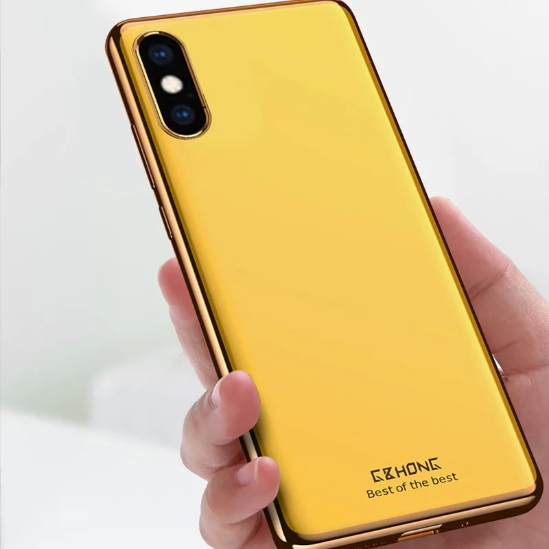 Для IPhone Xs Max чехол для телефона металлический Coque приятная на ощупь; модные для IPhone6/7/8 plus/XR ТПУ противоударный чехол для мобильного телефона