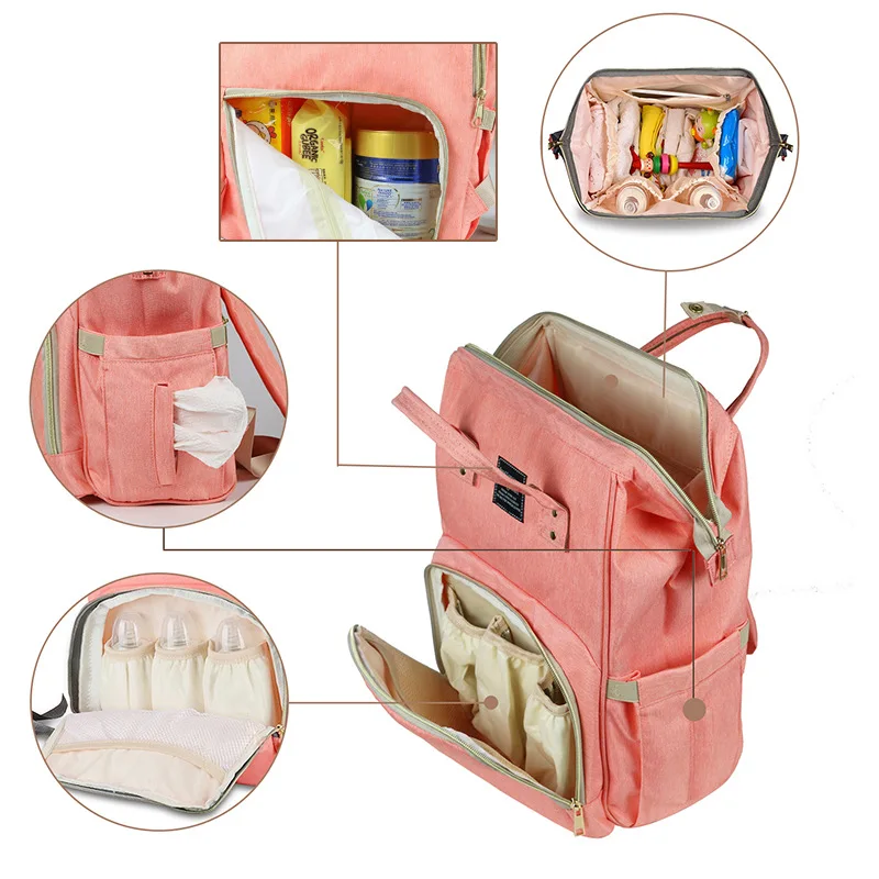 

Japan Lotte Mom And Baby Storage Hand Backpack Waterproof Multi-functional Large-Volume Nursing Baby Diaper Bag