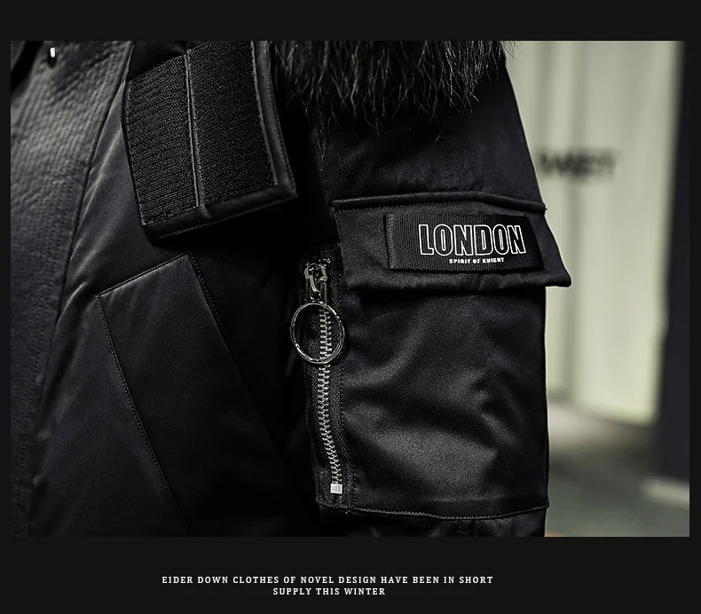 Menne winter jacket men winter Korean version of the thick down coat hooded men's clothing