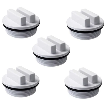 

Threaded Swimming Pool Spa Filter Drain Plug with O-Ring Suitable for Winter Swimming Pool Filter Drain Plug (Pack of 5)