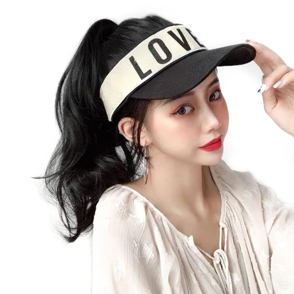 

Xnaira Short Wavy Hat Wig Synthetic Baseball Cap Hair Wig Black Brown Curly Wig Synthetic High Temperature Hat Wig For Women