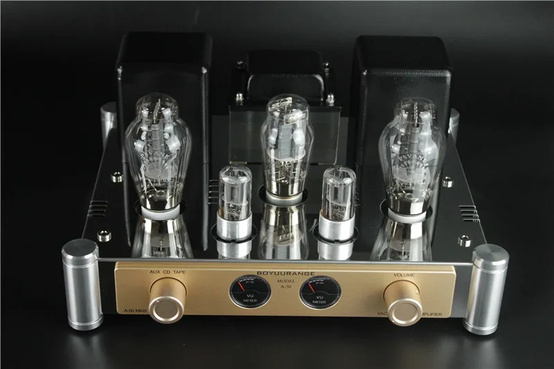 Boyuurange A50 Mkiii 300b Vacuum Tube Amp Single End Class A Hifi Audio Integrated Amplifier With Vu Meters Updated Version Amplifier Aliexpress