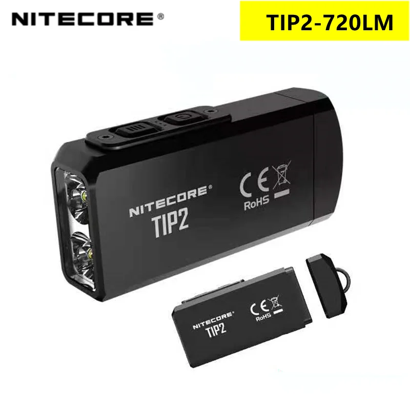 Оригинальный NITECORE TIP2 мини-светильник CREE XP-G3 S3 720 люмен USB Перезаряжаемый