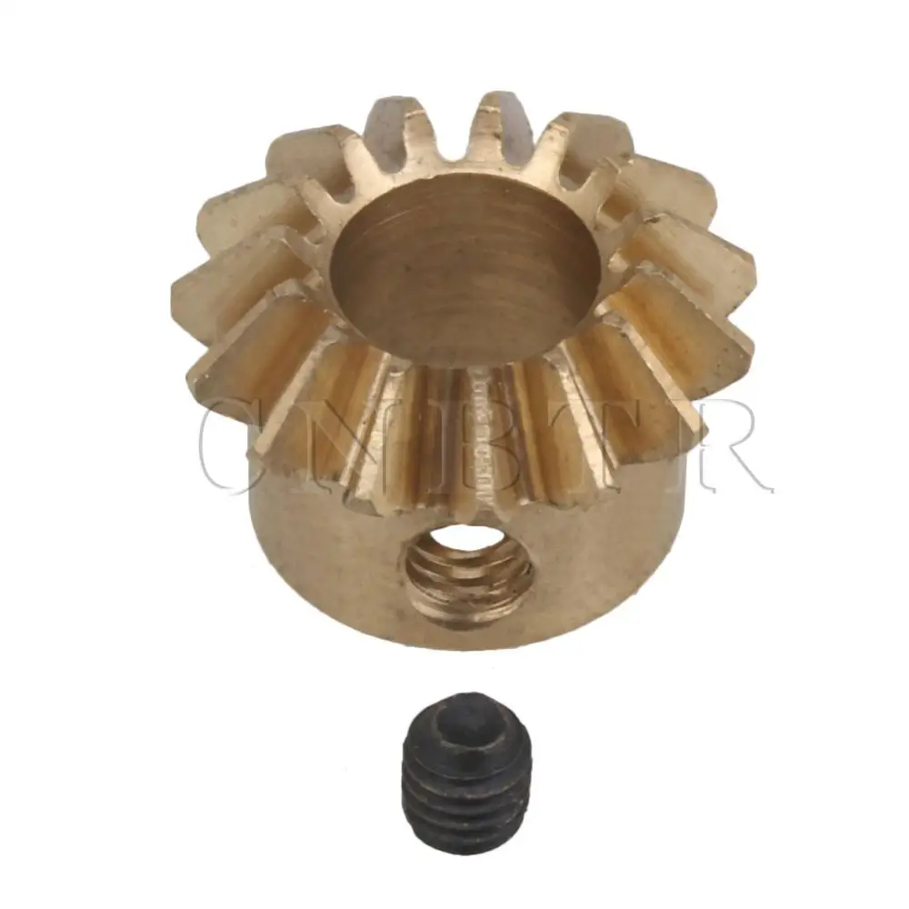 

CNBTR 0.8 Modulus 6mm Hole Dia 15T Tapered Bevel Gear Wheel for Model Car