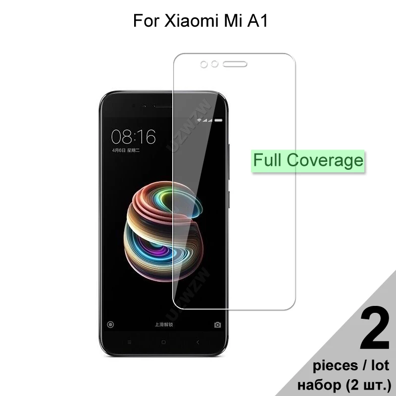Закаленное стекло для Xiaomi Mi A1 взрывозащищенное полноэкранное Защитное