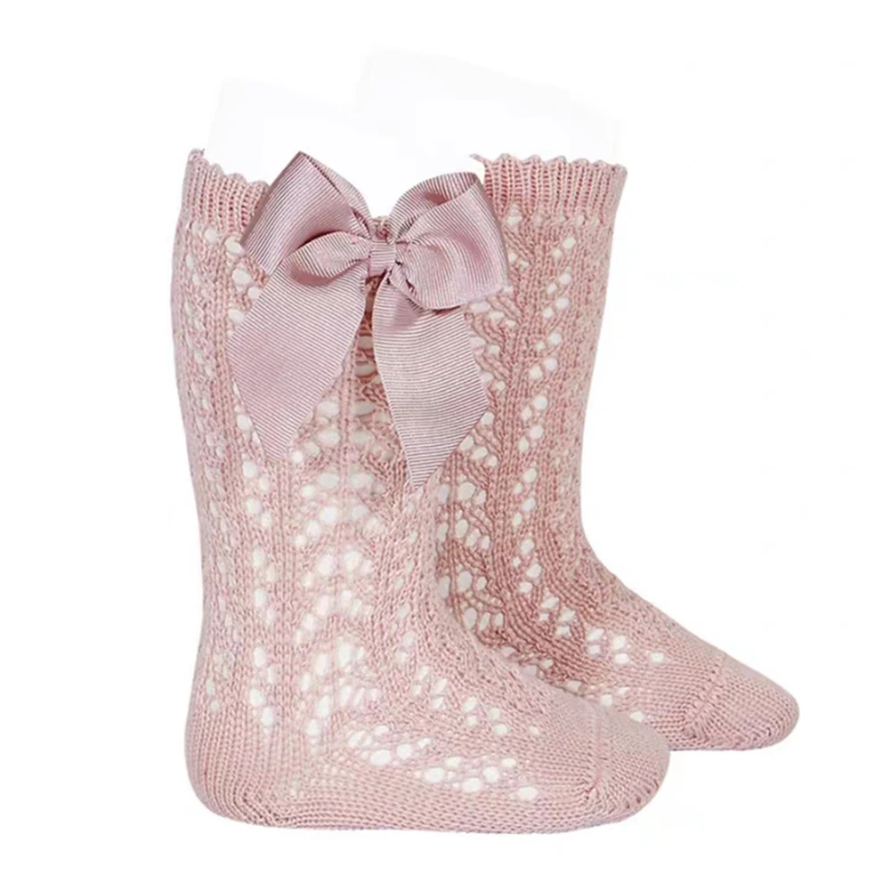 5Colors Baby Socks Solid Color Breathable Cotton Socks Medium Tube for Girls S/M/L/XL/XXL
