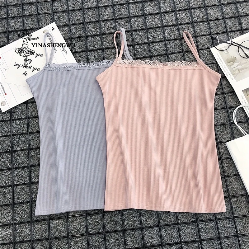 

Camisole Vest Slim Sling Tanks Women Plain Camisole Lace Vest Decorative Sexy Lace Vest Camisole Match with Kimono Asian Clothes