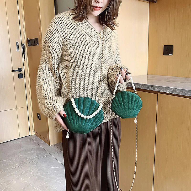 2019 Для женщин цепи сумки на плечо ручная работа жемчужные сумочки Lady beaded сумка