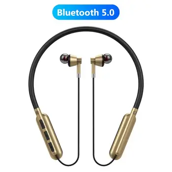 

Magnetic Wireless Bluetooth 5.0 TF Card Stereo Earphone Neckband Sports Headset