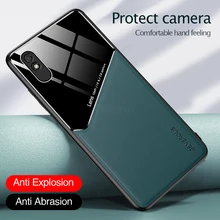 Casos de telefone magnético de couro para xiaomi redmi 9a 9c nfc 9 a c a9 c9 redmi9a redmi9c capa proteção da câmera xaomi coque