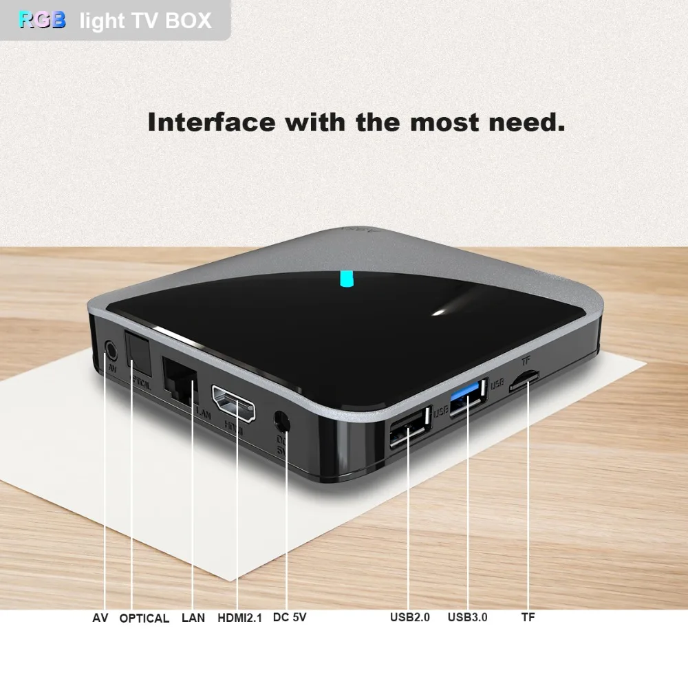 LEMFO светильник RGB tv Box 8K S905 X3 A95X F3 Air Android 9,0 Поддержка IP tv 4 Гб Ram 64 ГБ Rom Wifi Bluetooth Youtube Android tv Box