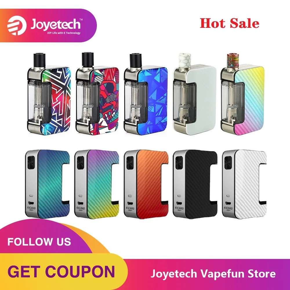 Оригинальный стартовый набор Joyetech Exceed Grip vs Аккумулятор 1000 мАч встроенный