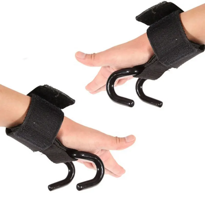 Перчатки с крючками, поддерживающие сцепление, для тяжелой атлетики, для тренировок, для тренажерного зала, прочные профессиональные, для фитнеса, для спортивного запястья