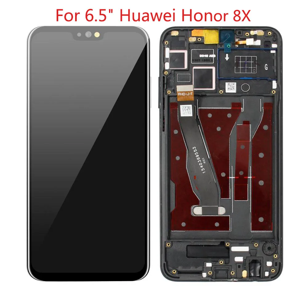 

100% Tested Top quality For 6.5" Huawei Honor 8X JSN-L21 JSN-L42 JSN-AL00 LCD Display Screen Touch Digitizer With Frame Assembly