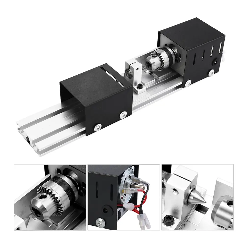 DC12-24V 100 Вт мини токарный станок с бусинами полированный станок деревообрабатывающий токарный станок с мощностью резец токарный станок по дереву EU/US Plug