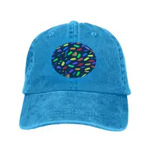 Унисекс Хлопок сэндвич фуражка регулируемые бейсбольные кепки tti краски инсульт шаблон дизайн Hooray tti необычный креативный синий