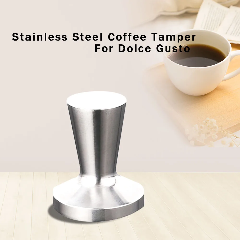 Stainless Steel Smart Dolce Gusto Coffee Tamper 38MM Coffee Barista Espresso Flat Tamper Dolce Gusto Nescafe Coffee Maker Parts