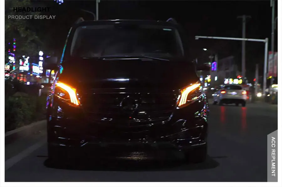 2 шт. светодиодный фары для Benz Metris V260- светодиодный автомобильный фонарь ангельские глазки ксенон HID комплект Противотуманные фары светодиодный дневные ходовые огни