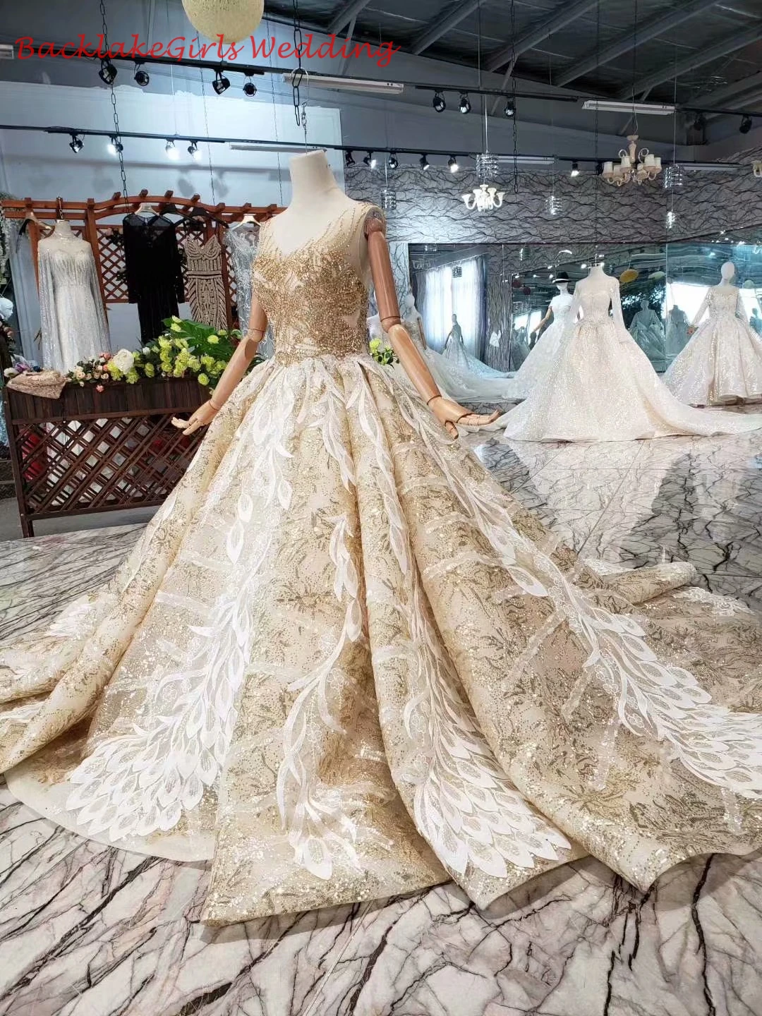 Реальные фото аппликации бисером винтажные Свадебные платья Vestidos De Noivas Плюс Размер без рукавов v-образным вырезом свадебные бальные платья
