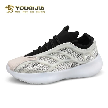 

Leisure Sports Men's Shoes Spring Summer Fly Weave Luminous Mesh Shoes Tenis Masculino Vulcanized Runing Shoe Free Shipping