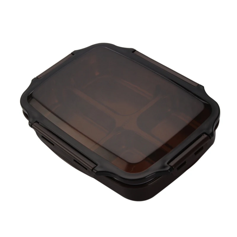 304 Bento Box фаст-фуд герметичная коробка для завтрака с крытой столовой Ланч-бокс для студентов - Цвет: 04
