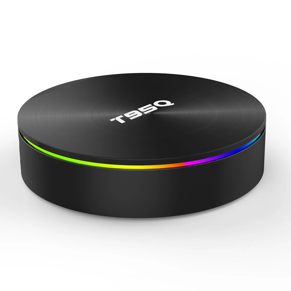 T95Q Android 8,1 ТВ-приставка Amlogic S905X2 Четырехъядерный 4 Гб 64 Гб BT4.1 Smart UHD 4K ТВ-приставка VP9 H.265 двухдиапазонный WiFi 1000 м USB3.0
