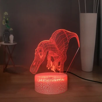 

Child Bedroom Night Lamp Dinosaur LED Night Light USB Touch Desk Lamp Child Room Kids Sleeping Table Lamp Mini Bedside Lamp