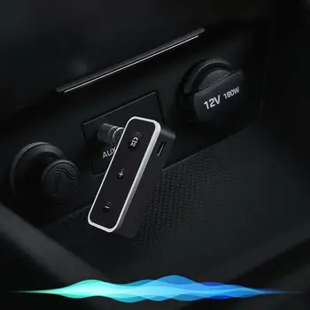 

Car Bluetooth 5.0 Receiver Car Kit Stereo Music 3.5mm AUX Audio Wireless Handsfree Adapter For Headphone Speaker with Mic