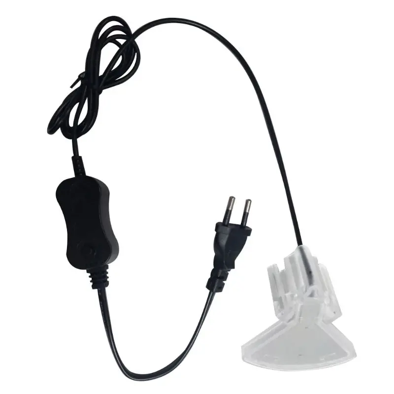 white EU 100-240V LED Clip-on Fish Tank Aquarium Lighting Bulb White Light - Цвет: white
