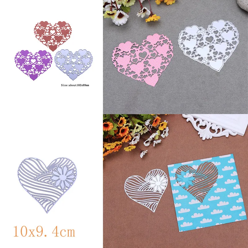 

Cutting Dies Heart Shape Valentine's Exclusive Metal Cutting Dies for DIY Scrapbooking Album Embossing Paper Cards Making Crafts