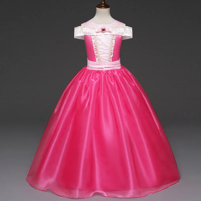 AX1242 pink Bear Leader belle/платье принцессы для девочек; детское платье; карнавальный костюм; нарядные платья для девочек; одежда для подростков; Vestidos - Цвет: AX1242 pink