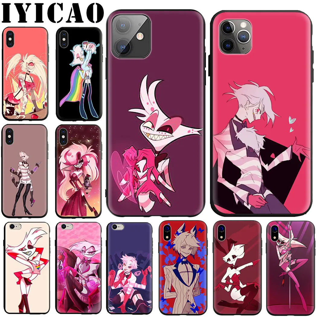 Hazbin отель Yaoi Мягкий силиконовый чехол для телефона для iPhone 5 6 7 8 11 5S 6s 6s Plus 7Plus 8Plus X XS XR XSMax 11 Max 11 Pro