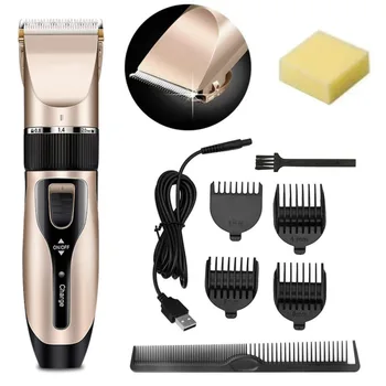 

Professional Digital Hair Trimmer Rechargeable Electric Hair Clipper Men Cordless Haircut Adjustable Ceramic Blade Adult Razor