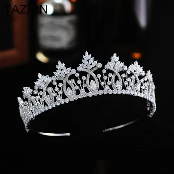 

Classic Cubic Zirconia Wedding Bridal Tiaras and Crowns CZ Princess Queen Party Prom Headpieces Pageant Hair Jewelry Girls Gift