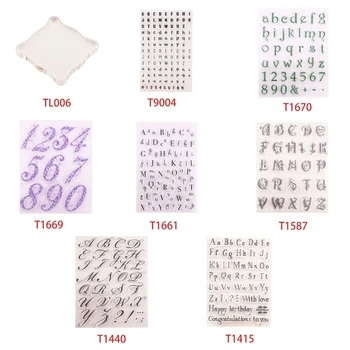 

DIY Letter Alphabet Silicone Cake Cookie Cutter Embosser Stamp Sticky Pad Tools
