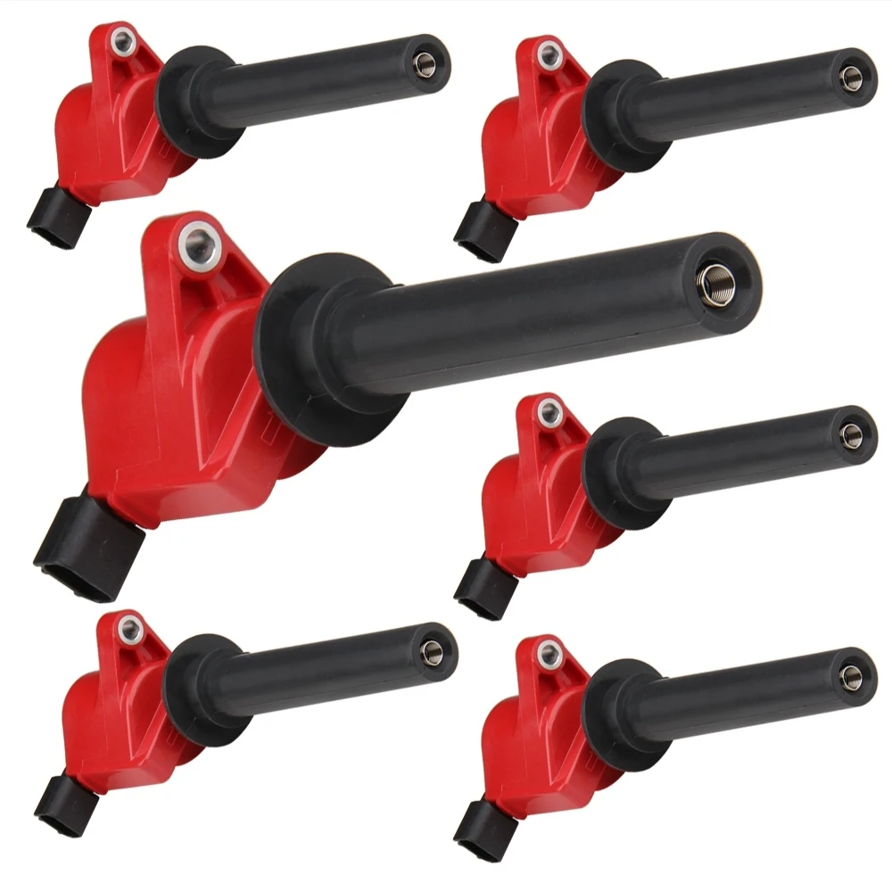 CarBole 6 шт. части катушки зажигания пригодный для Ford Mercury Mazda 3,0 V6 DG513 DG500 C1458 FD502 высокопроизводительная катушка автомобильные аксессуары
