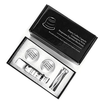 

Refillable Capsule Reusable Coffee Filter Dripper Steel for Nespresso Coffee Maker Capsulas Recargables Reusable