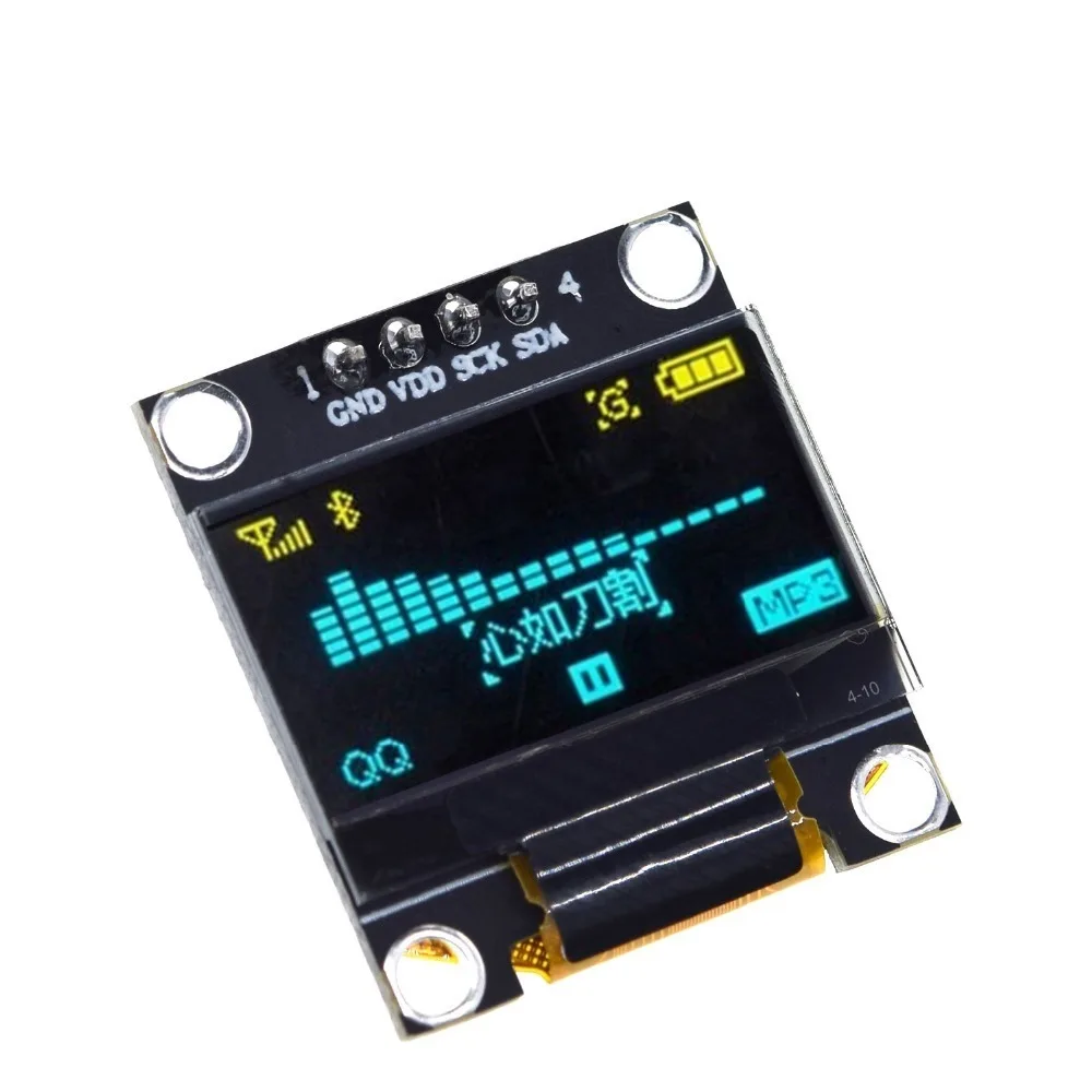 0,96 дюймовый OLED 4PIN 7PIN IIC Серийный белый дисплей модуль 128X64 IEC SSD1306 12864 плата с ЖК-экраном для Arduino