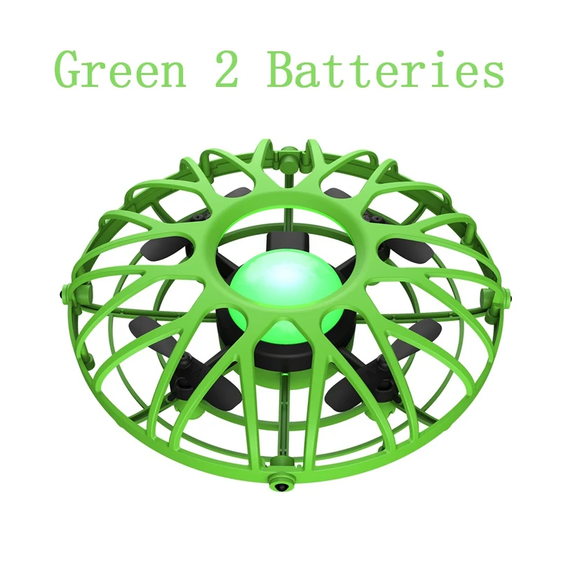 Green 2Batteries Eachine E111 мини Радиоуправляемый Дрон ручной летающий самолет Квадрокоптер электронная модель инфракрасная индукция Intlligent радиоуправляемые игрушки для детей - Цвет: Green 2Batteries