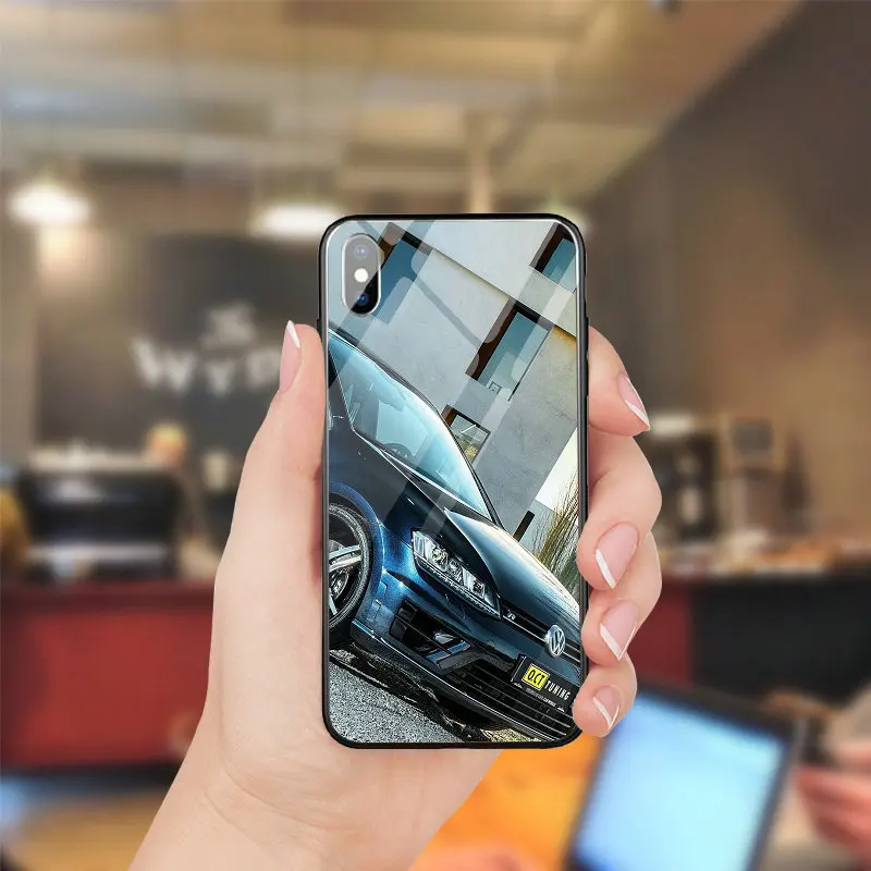 Для iPhone 5 5S SE 7 6S 6 8 Plus X XR XS Max чехол из закаленного стекла чехол для телефона Golf 7 Gti Edition 40 Clubsport