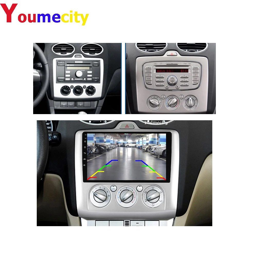 Автомобильный мультимедийный плеер 6 ГБ ОЗУ/Восьмиядерный/Android 10 0 DVD Gps для Ford Focus 2