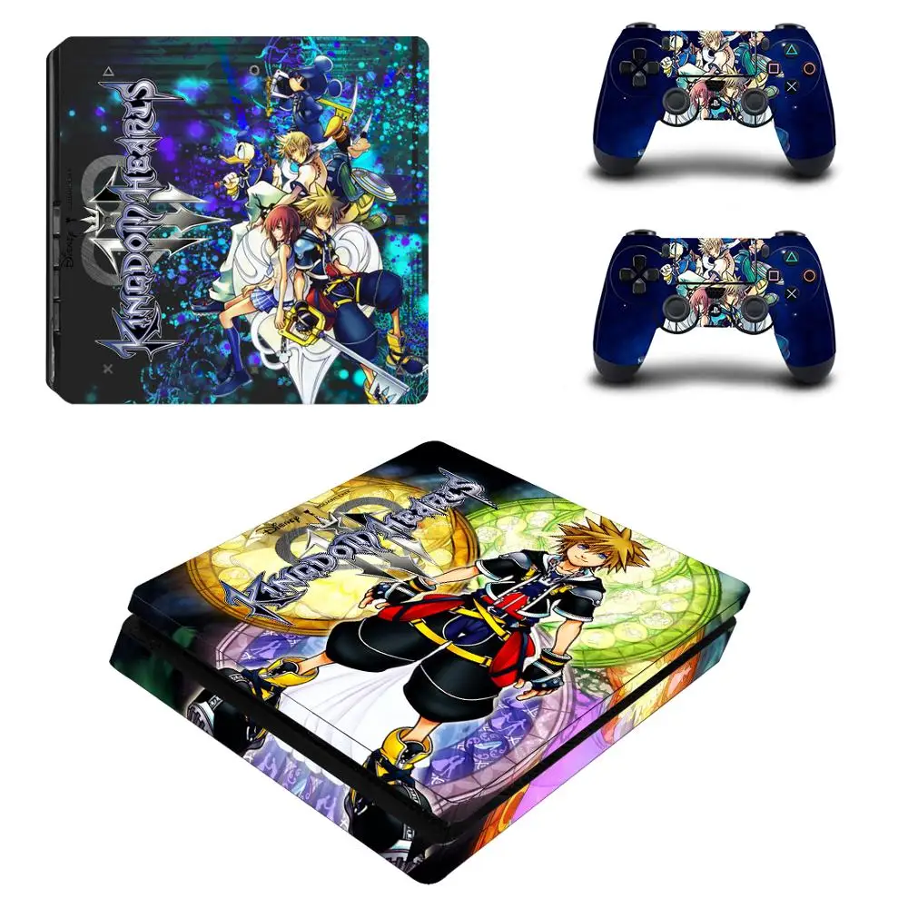 Kingdom Heart 3 Полное покрытие лицевые панели PS4 тонкая кожа Виниловая наклейка, стикер для Playstation 4 консоль и контроллер PS4 тонкая наклейка