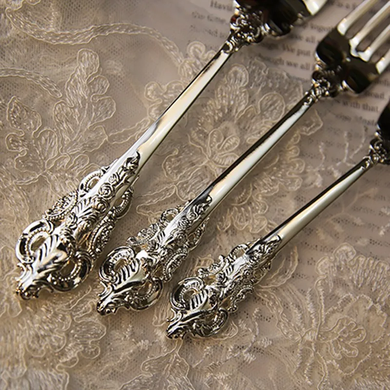 10pcs set Retro Spoons Knifes Forks (2)