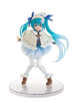 

Anime 15CM Crane Priestess Ver Snow Hatsune Miku Action Figure statue figuras D30