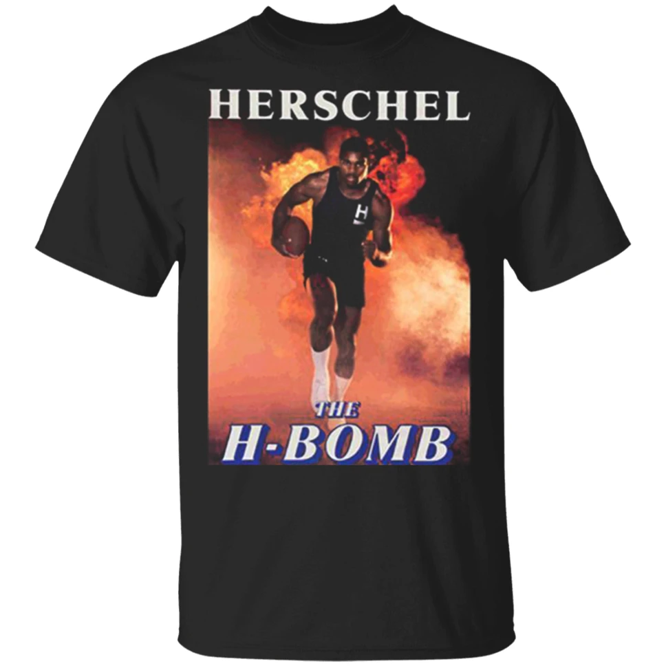 Мужская Ретро 1980S Herschel Walker H Bomb футболка Размер M-3XL плюс размер | одежда